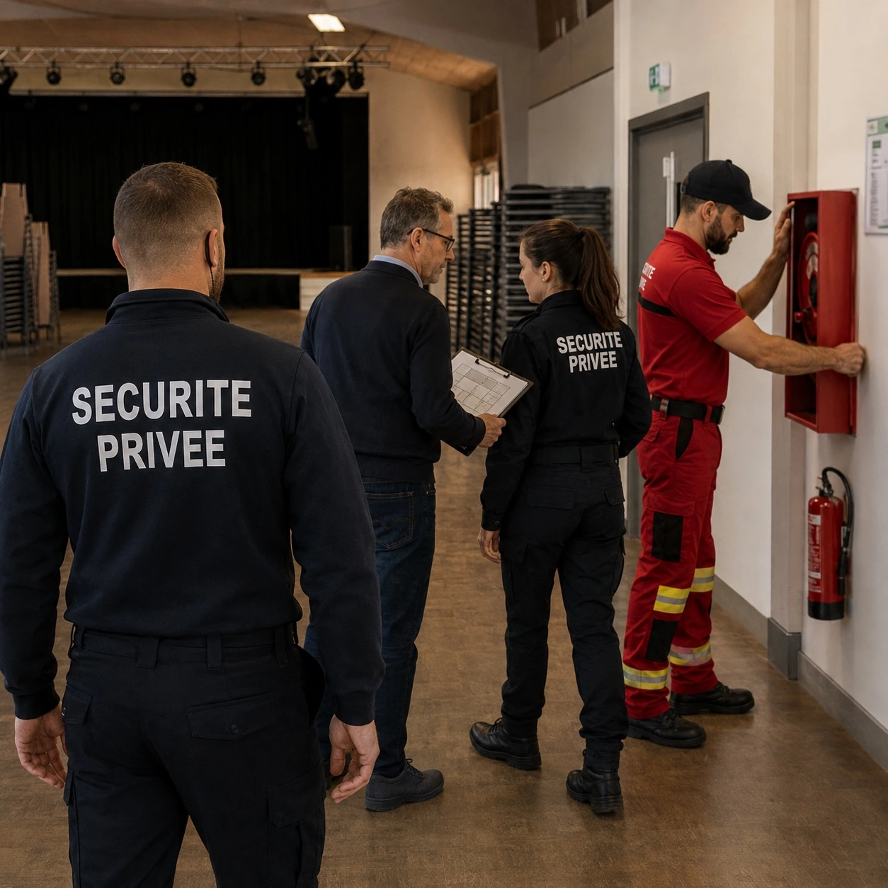 Audit sûreté et sécurité incendie dans une salle des fêtes