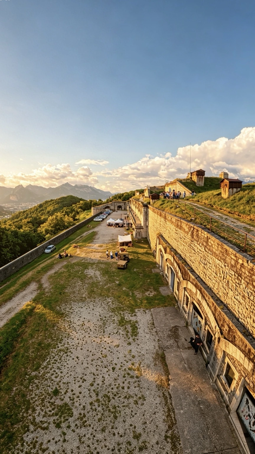 Fort de Comboire à la lumière dorée