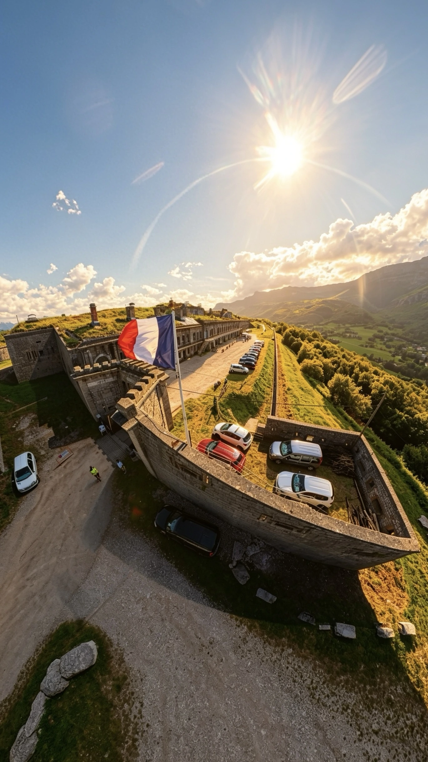 Fort de Comboire au coucher du soleil