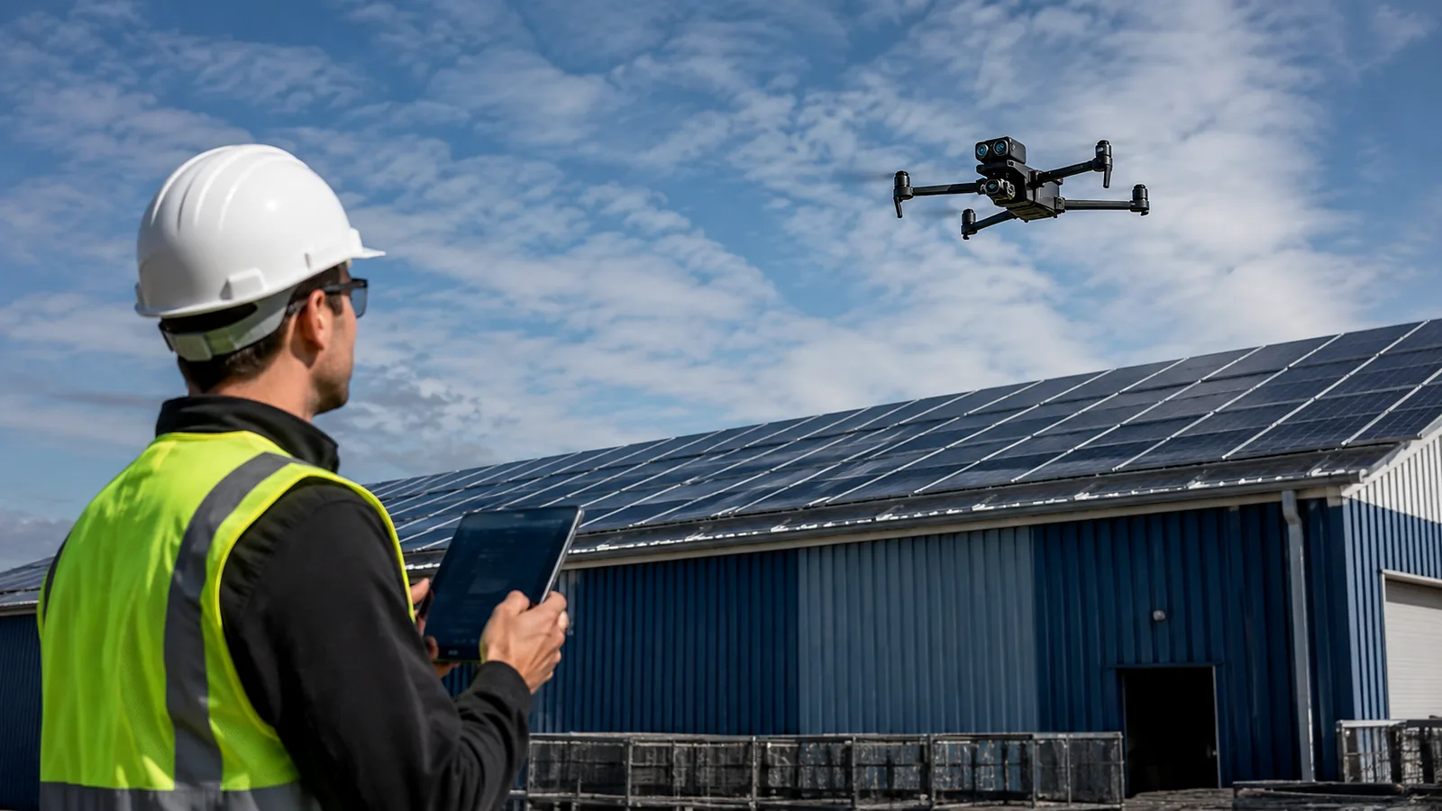 Inspection technique d'une installation avec drone